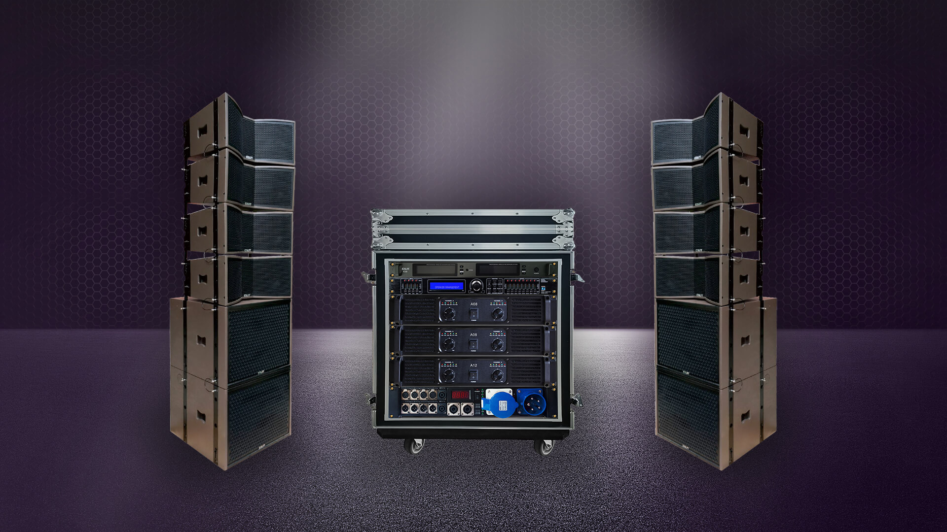 科盟 · 全套雙12英寸線陣音響系統（平網）